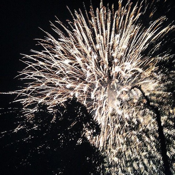 Праздничный фейерверк. 9 мая 2015 в Анапе