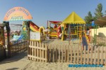 Детский городок на Центральном песчаном пляже в Анапе